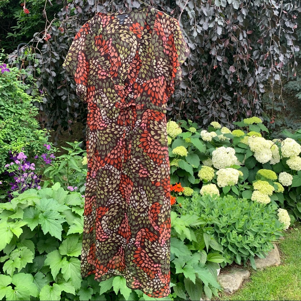 H&M size 8 dress - earth tones, floaty sleeves